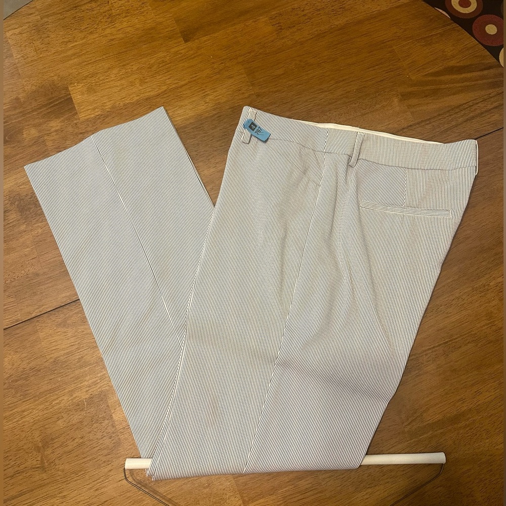 Express Editor Women’s Dress Pants, Flat Front Hook & Eye, Straight Leg Size 12R